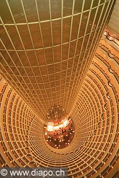 10283 - Photo :  Shanghai, The Jin Mao tower looking down from the Grand Hyatt hotel levels - Chine, China