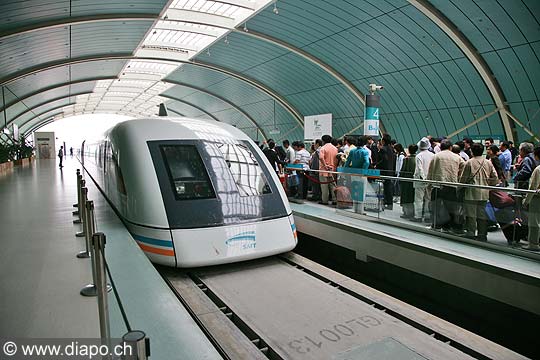 10288 - Photo :  Shanghai, train Maglev - Chine, China