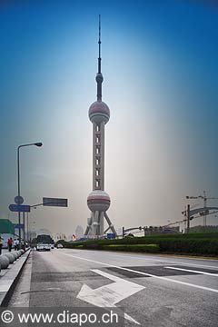 10343 - Photo :  Shanghai, district de Pudong, quartier des affaires, la tour de la perle de l\'Orient - TV Pearl Tower - Chine, China