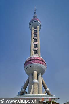 10346 - Photo :  Shanghai, district de Pudong, quartier des affaires, la tour de la perle de l\'Orient - TV Pearl Tower - Chine, China