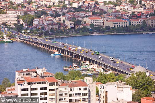 10801 - Photo : Istanbul, Turquie, le Pont de Galata, en turc Galata Kprs