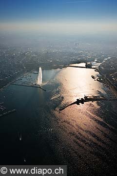 10986 - Photo : Suisse - ville de Genve - jet d'eau - lac Lman - Geneva, , switzerland 