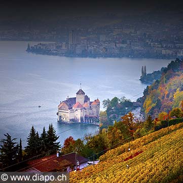 11251 - Photo :  Suisse - Chteau de Chillon au bord du Lac Lman 