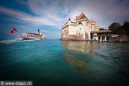 11324 - Photo :  Suisse - Chteau de Chillon au bord du Lac Lman