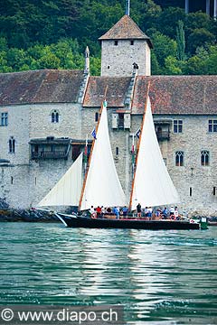 11327 - Photo :  Suisse - Chteau de Chillon au bord du Lac Lman