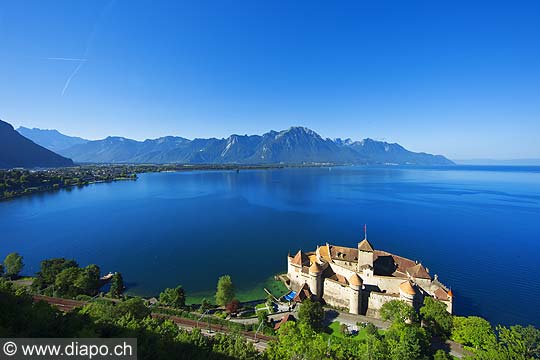 11333 - Photo :  Suisse - Chteau de Chillon au bord du Lac Lman