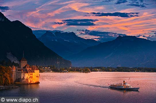 11452 - Photo :  Suisse - Chteau de Chillon au bord du Lac Lman