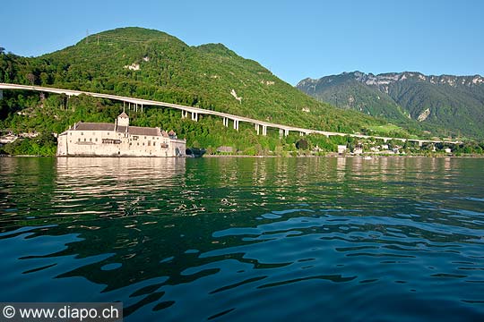 11472 - Photo :  Suisse - Chteau de Chillon au bord du Lac Lman