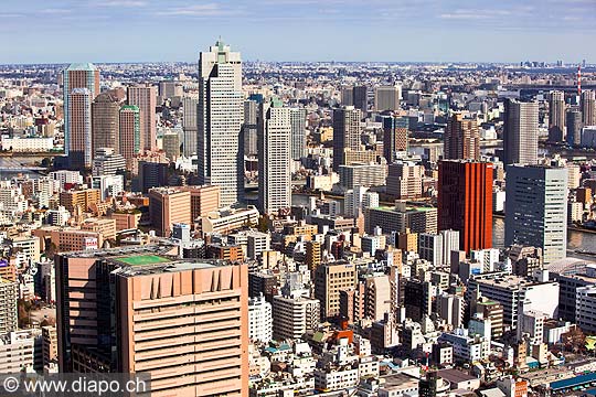 11649 - Photo :  Japon, Tokyo, vue arienne depuis le quartier de Shiodome City Center