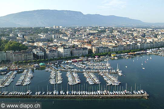 4434 - La ville de Genve vue du ciel