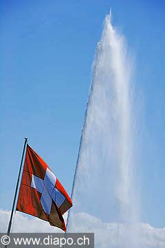 7516 - Suisse - Jet d'eau de Genve