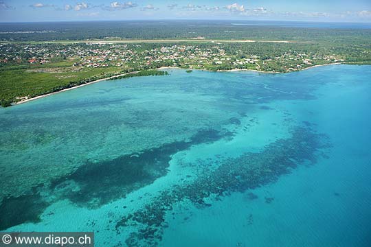 7544 - Photo : vue arienne de l'le de Zanzibar - Tanzanie - Afrique