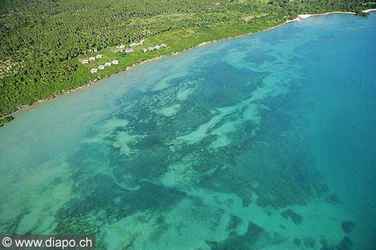 7550 - Photo : vue arienne de l'le de Zanzibar - Tanzanie - Afrique