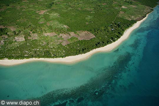 7552 - Photo : vue arienne de l'le de Zanzibar - Tanzanie - Afrique