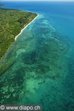 7556 - Photo : vue arienne de l'le de Zanzibar - Tanzanie - Afrique