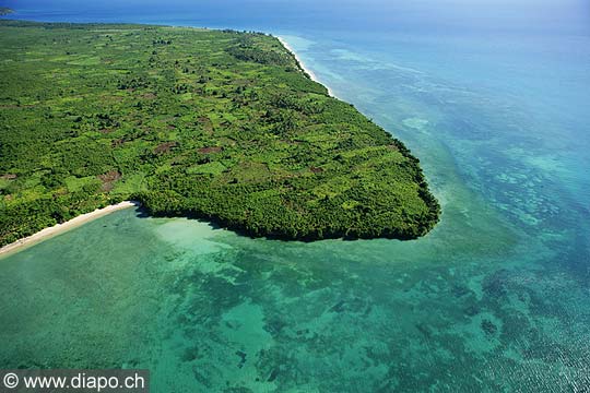 7557 - Photo : vue arienne de l'le de Zanzibar - Tanzanie - Afrique