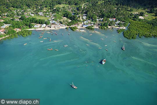 7559 - Photo : vue arienne de l'le de Zanzibar - Tanzanie - Afrique