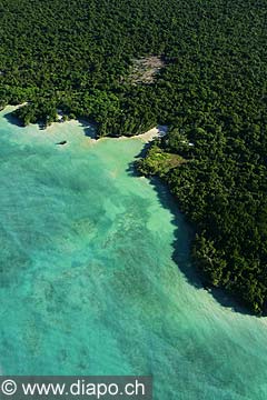 7578 - Photo : vue arienne de l'le de Zanzibar - Tanzanie - Afrique