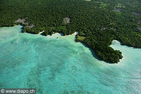 7579 - Photo : vue arienne de l'le de Zanzibar - Tanzanie - Afrique