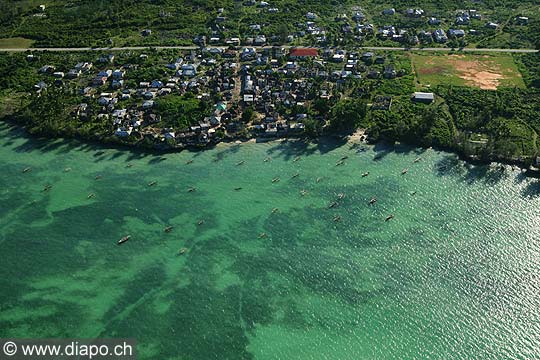 7582 - Photo : vue arienne de l'le de Zanzibar - Tanzanie - Afrique