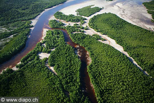 7583 - Photo : vue arienne de l'le de Zanzibar - Tanzanie - Afrique