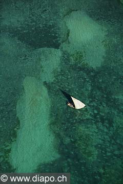 7636 - Photo : vue arienne de l'le de Zanzibar - Tanzanie - Afrique