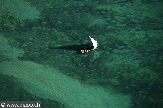 7638 - Photo : vue arienne de l'le de Zanzibar - Tanzanie - Afrique