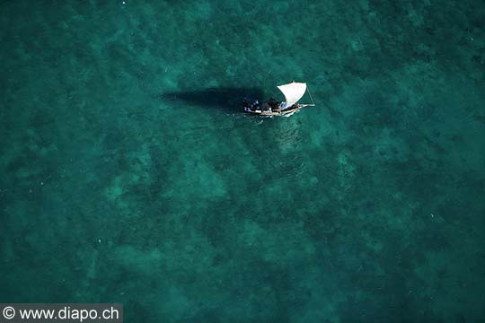 7659 - Photo : vue arienne de l'le de Zanzibar - Tanzanie - Afrique