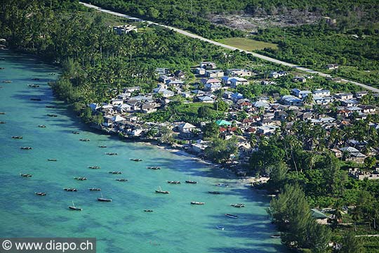 7672 - Photo : vue arienne de l'le de Zanzibar - Tanzanie - Afrique