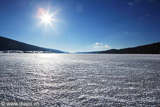 8557 - Lac de Joux en hiver - Suisse