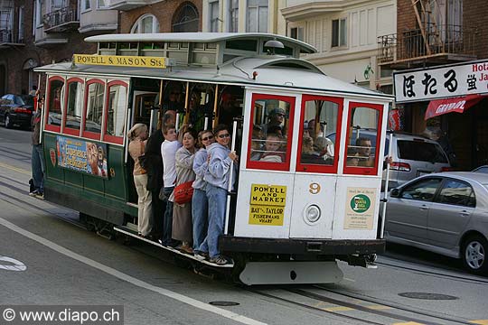 8638 - Photo : USA, Etats-Unis, Californie, San Francisco, Image of America - Cable Car