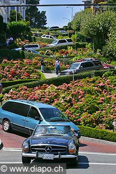 8709 - Photo : USA, Etats-Unis, Californie, San Francisco, Image of America - Lombard Street