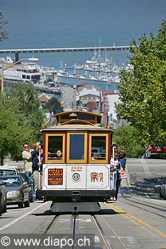 8716 - Photo : USA, Etats-Unis, Californie, San Francisco, Image of America - Cable Car