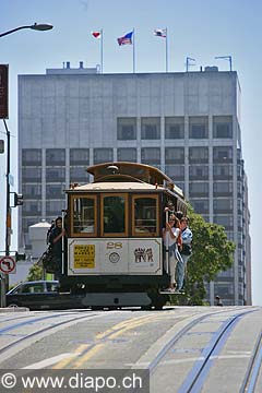 8720 - Photo : USA, Etats-Unis, Californie, San Francisco, Image of America - Cable Car