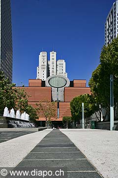 8755 - Photo : USA, Etats-Unis, Californie, San Francisco, Image of America - Museum of modern art - Mario Botta