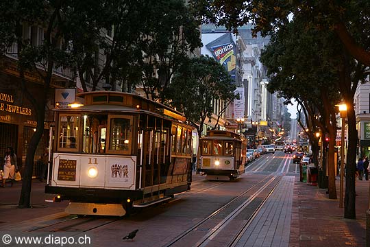 8783 - Photo : USA, Etats-Unis, Californie, San Francisco, Image of America - Cable Car