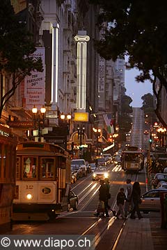 8784 - Photo : USA, Etats-Unis, Californie, San Francisco, Image of America - Cable Car