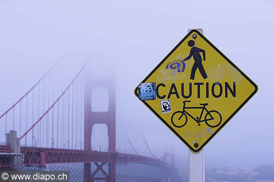 8806 - Photo : USA, Etats-Unis, Californie, San Francisco, Image of America - Golden Gate Bridge