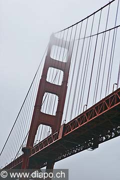 8816 - Photo : USA, Etats-Unis, Californie, San Francisco, Image of America - Golden Gate Bridge