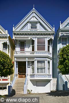 8829 - Photo : USA, Etats-Unis, Californie, San Francisco, maisons d'Ashbury et Haight,  Image of America