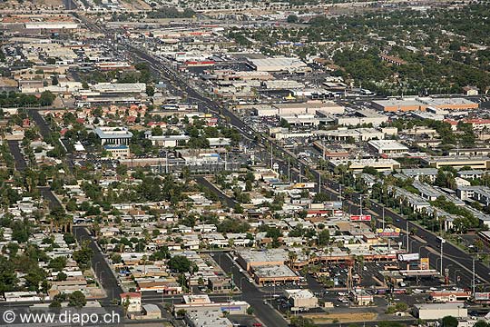 8891 - Photo : USA, Etats-Unis, Nevada, Las Vegas, Image of America - vue arienne