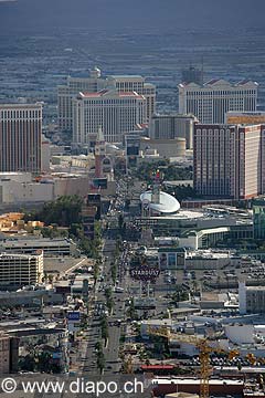 8899 - Photo : USA, Etats-Unis, Nevada, Las Vegas, Image of America - vue arienne