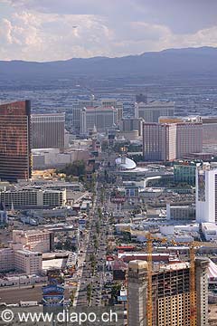 8901 - Photo : USA, Etats-Unis, Nevada, Las Vegas, Image of America - vue arienne