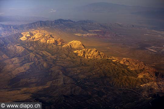 8961 - Photo : USA, Etats-Unis, Nevada, Las Vegas, Image of America - vue arienne