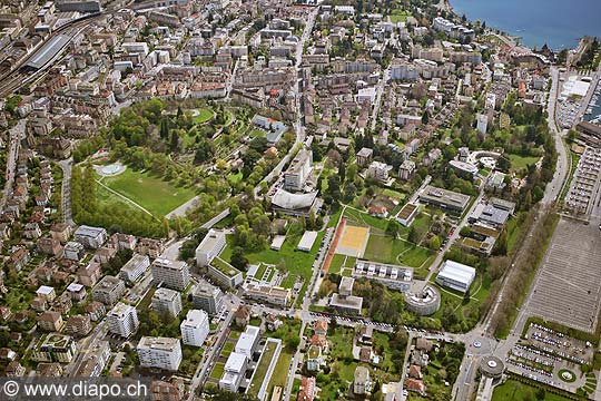 9518 - Photo: Suisse, Lausanne vue aérienne, vue du ciel - Switzerland