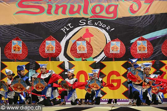 9700 - Photo : Philippines, Cebu, fte du festival Sinulog - Asie, Asia