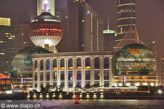 9964 - Photo :  Shanghai, district de Pudong, quartier des affaires, Chine, China