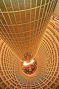 10283 - Photo :  Shanghai, The Jin Mao tower looking down from the Grand Hyatt hotel levels - Chine, China