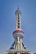 10346 - Photo :  Shanghai, district de Pudong, quartier des affaires, la tour de la perle de l\'Orient - TV Pearl Tower - Chine, China