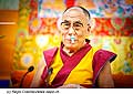 12624 - Photo: Tenzin Gyatso, le dala-lama, le plus haut chef spirituel du Tibet  Lausanne en Suisse